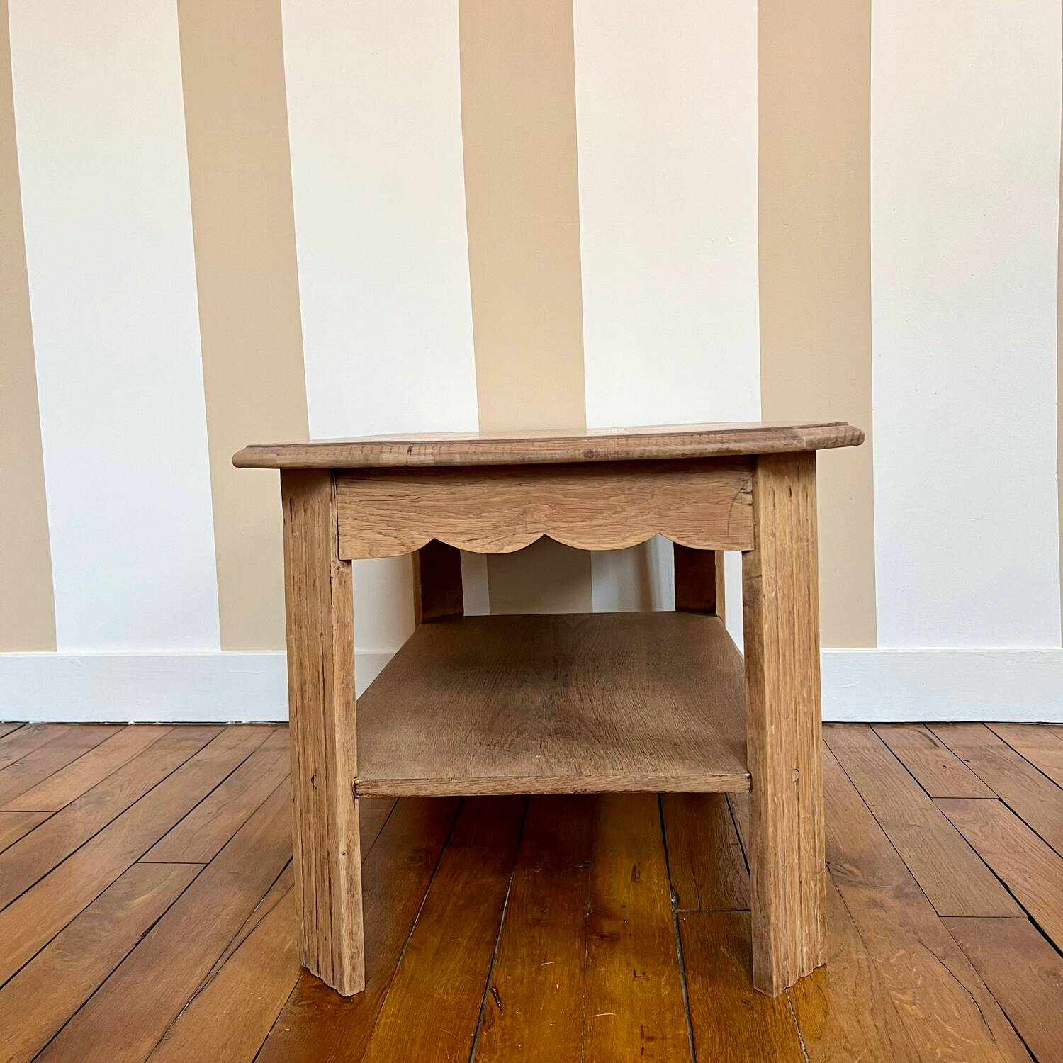 Art Deco oak coffee table