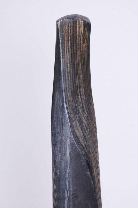 Vintage Art Deco Statue in Linden Wood, 1920s
