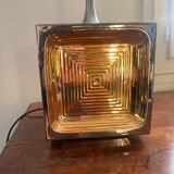 Golden ceramic lamp from the 70s