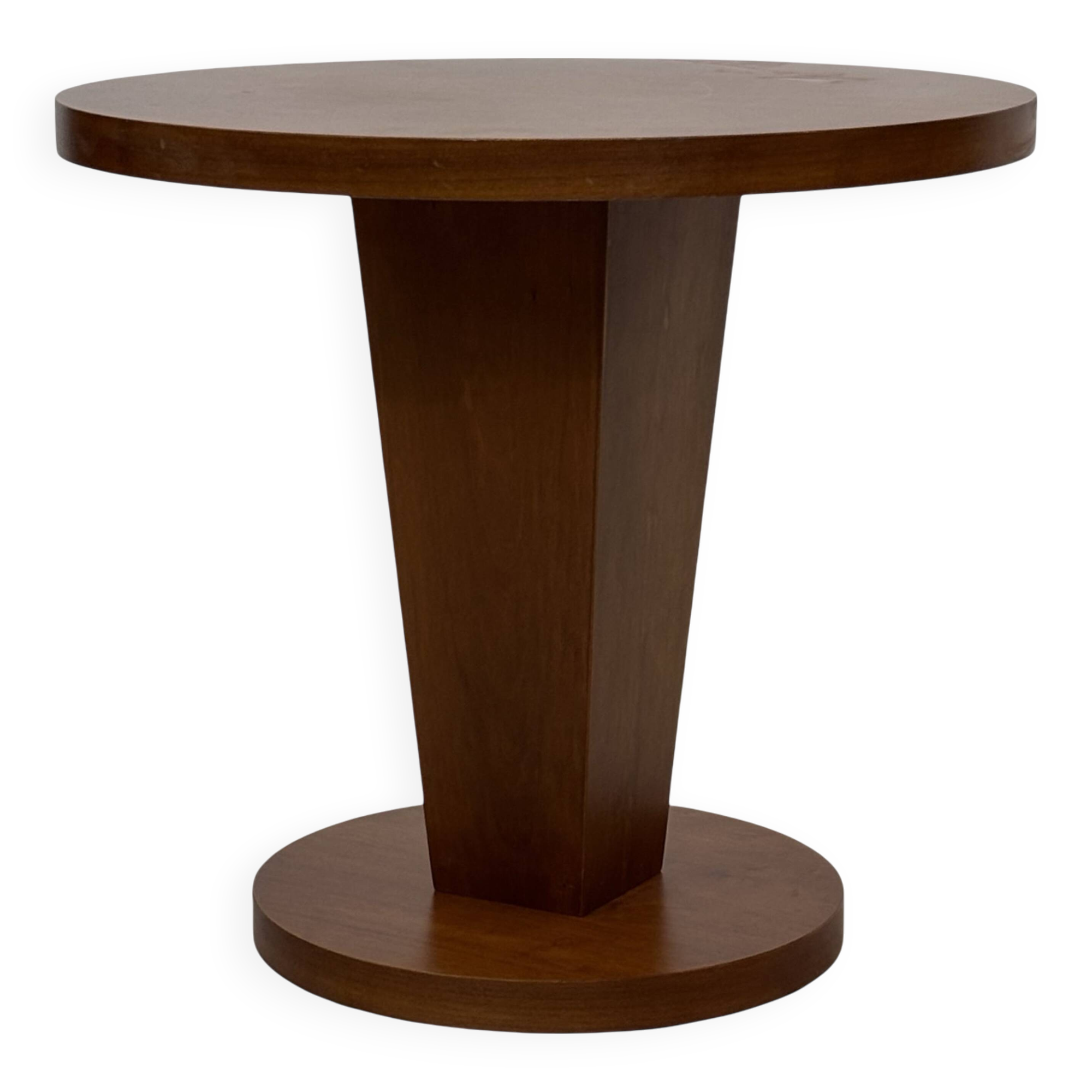 Vintage side table art deco style 80s wood minimalist design