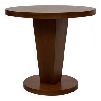 Vintage side table art deco style 80s wood minimalist design