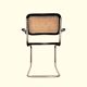 Pair of B64 armchairs with armrests Marcel Breuer