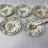 5 hollow plates Minton Montrose 19th