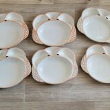 6 compartmentalized plates form crustacean crab