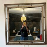 Antique mirror with wooden ornaments