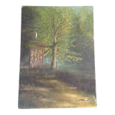 Tableau ancien Lavoir de Clénay 1974
