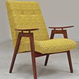 Paire de fauteuils Jaune par Jaroslav Smidek pour Ton (Thonet) Expo 58
