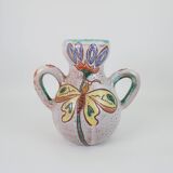 Large vase with handle by Daniel Etienne in Vallauros
