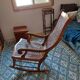 rocking chair wood and caning in ancient Egyptian style