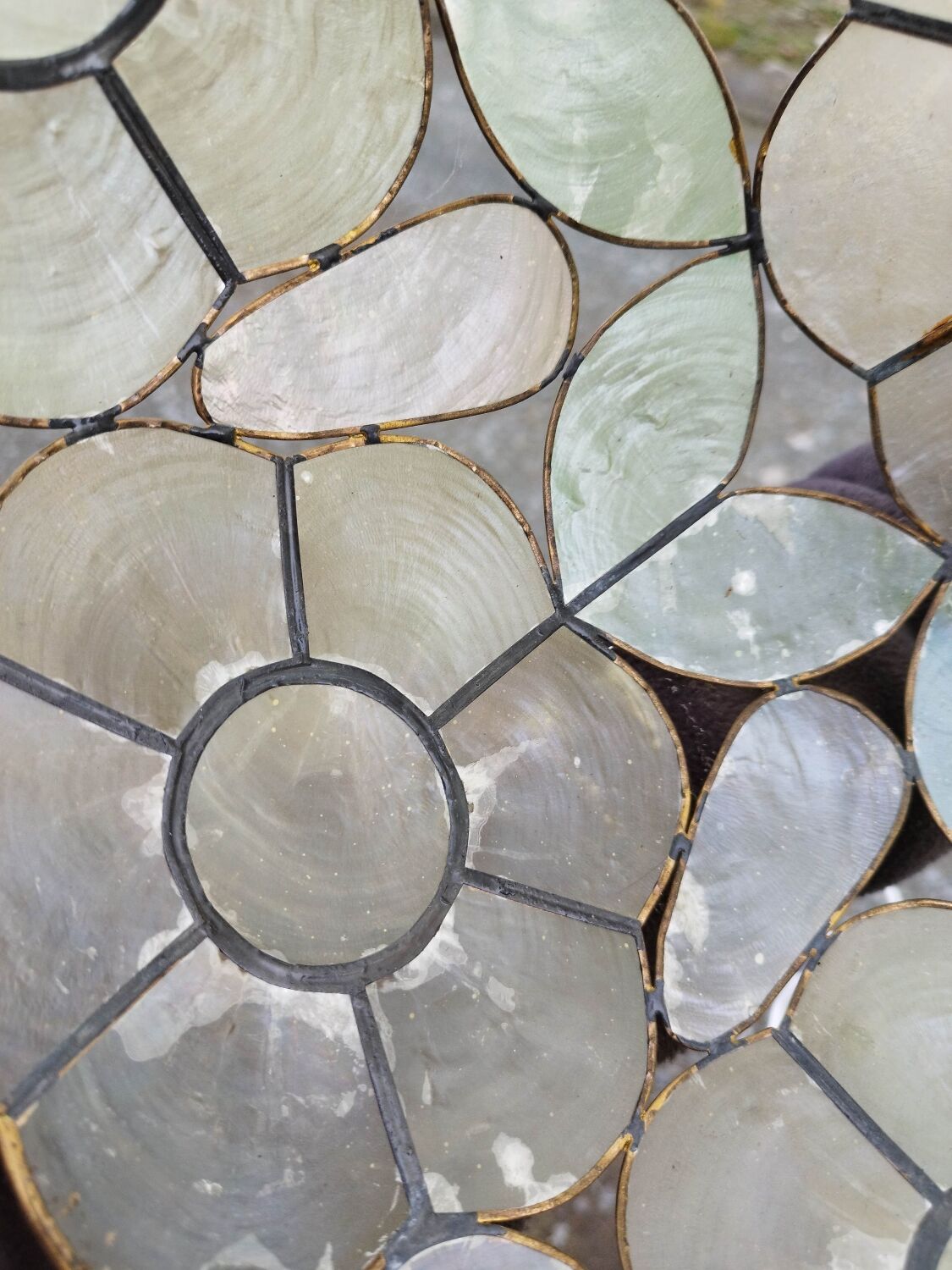 Suspension flower mother-of-pearl large model