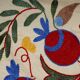 Vintage Turkish hand-knotted rug 49x92cm