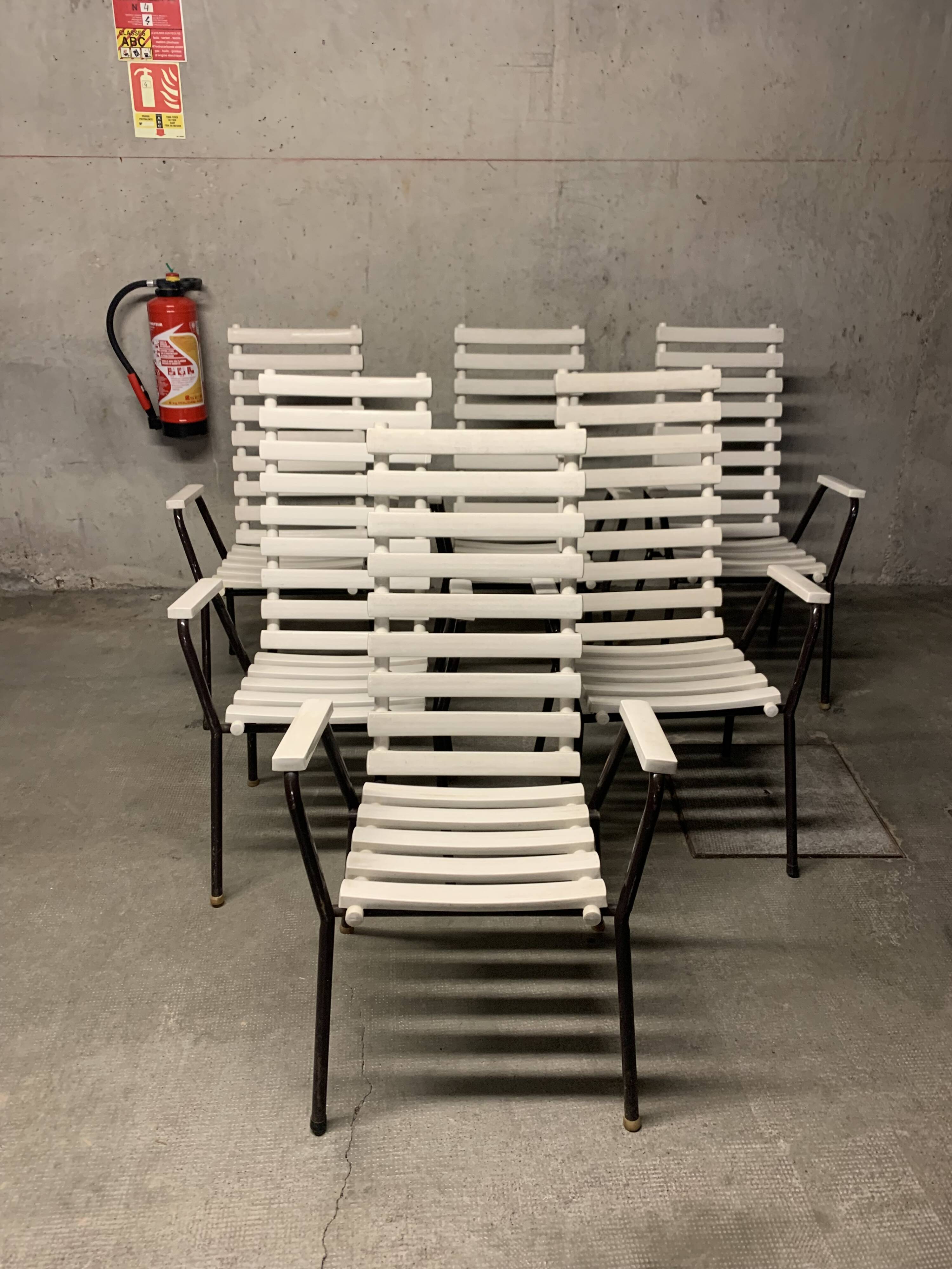 Vintage Garden Furniture Chairs Retro Design 70's Armchair