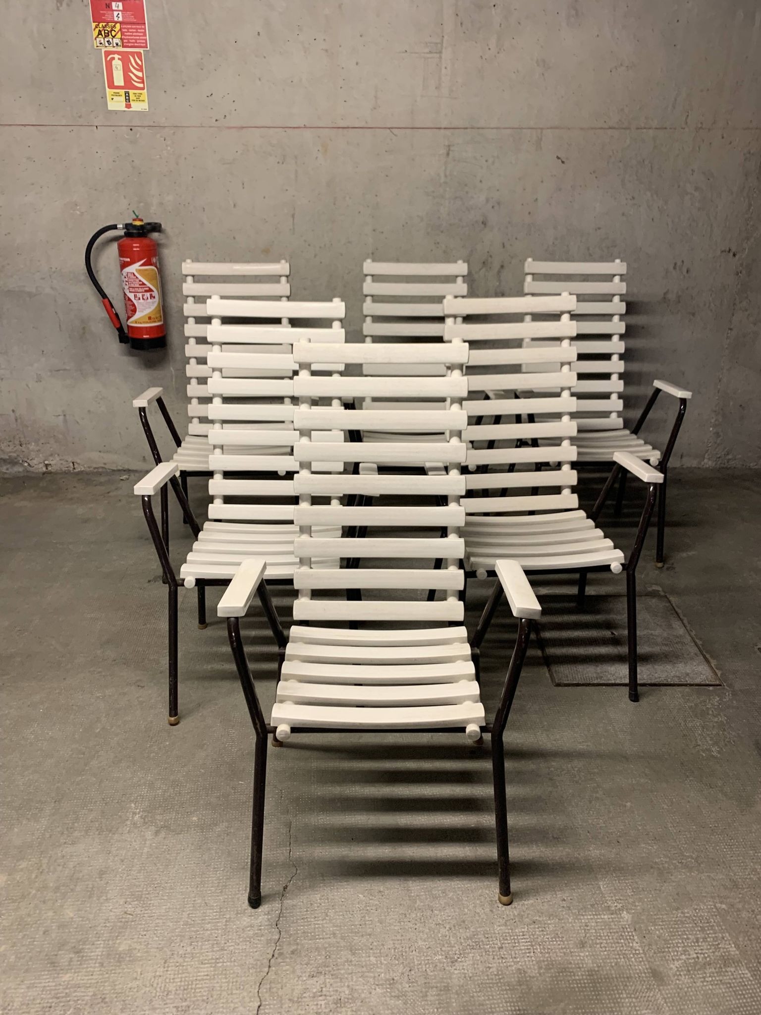 Vintage Garden Furniture Chairs Retro Design 70's Armchair