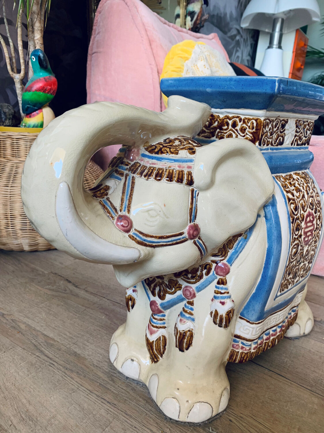 Vintage ceramic side table