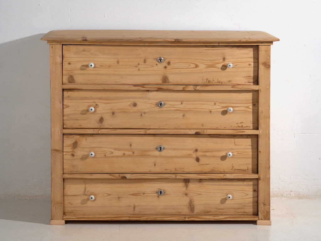 Pine commode stripped – Central Europe, around 1920