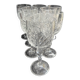 10 Bohemian cut crystal wine glasses