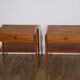 Pair of vintage Scandinavian teak bedside tables 1960