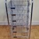 Metal storage locker vintage trolley 70s-80s