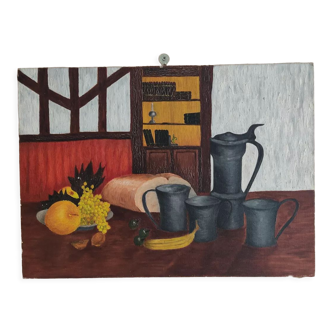 Rustic canvas "Still Life"