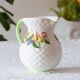 Vintage woven fruit slip carafe