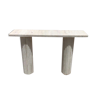 Console Olympia rectangulaire travertin naturel - 100x30