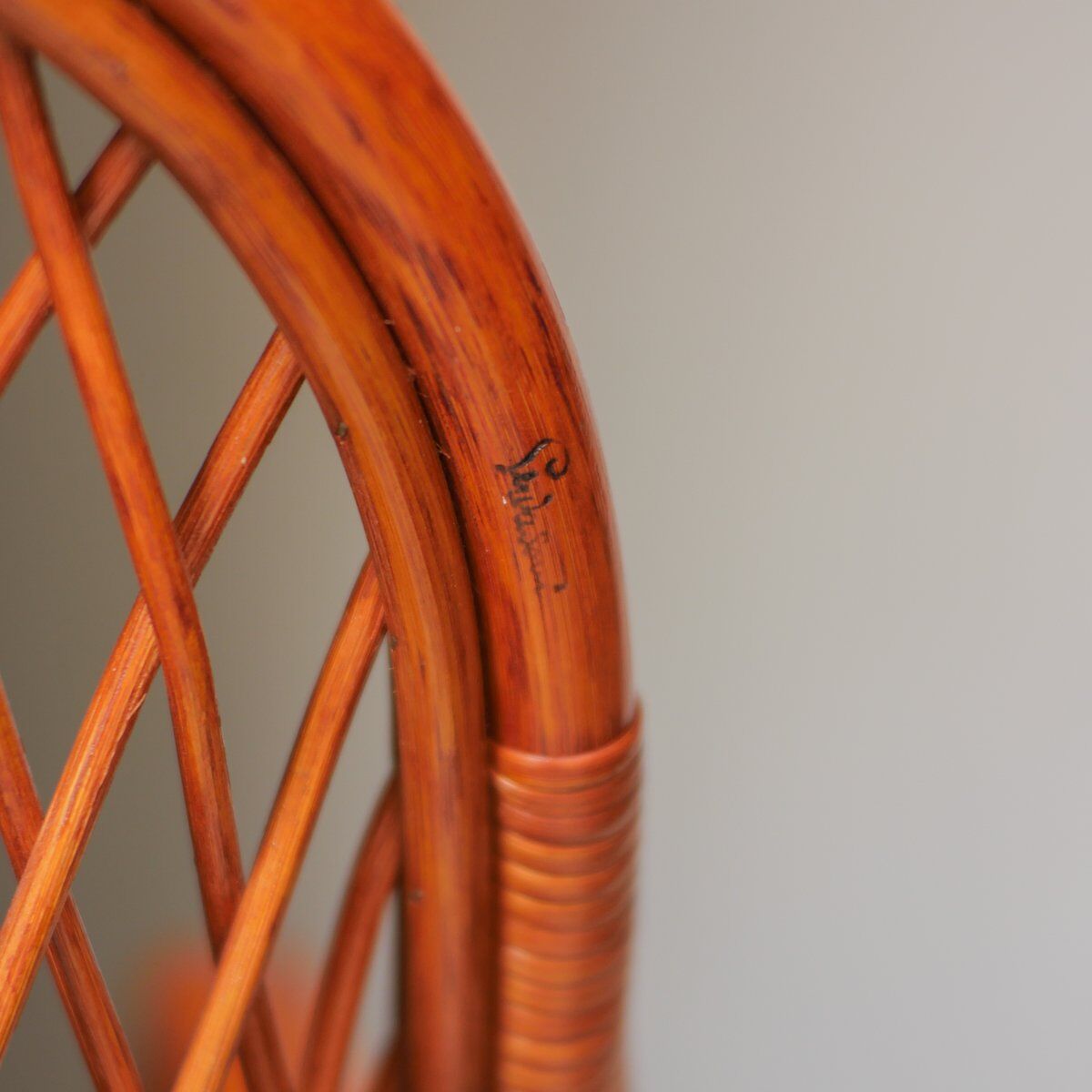 Wicker armchairs by Gervasoni, Italy, 1970s, set of 2