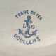 Antique sauce boat Terre de Fer Clairefontaine Model Doullens blue Vintage