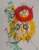 Joan miro : composition aux anneaux - lithographie originale