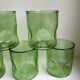 Set of 5 glasses bubbled glass style biot years 60-70