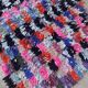 Tapis Marocain boucherouite coloré - 85 x 140 cm