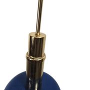 Lampadaire/lampe de table vintage bleue en verre