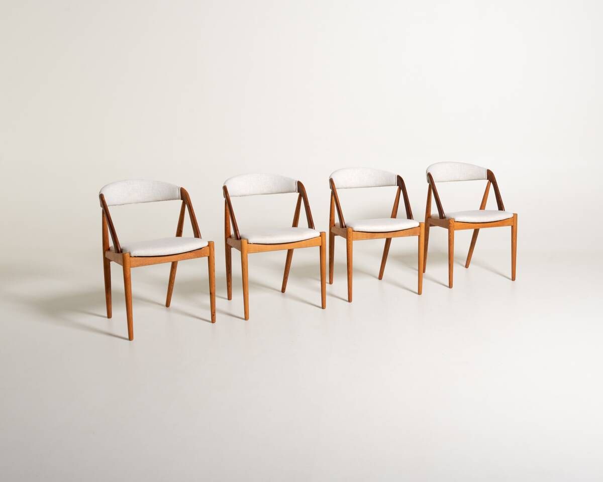 Set of Four Kai Kristiansen "Pige" Chairs, 1960s