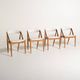 Set of Four Kai Kristiansen "Pige" Chairs, 1960s