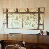 Large 1950 Venetian mirror with wooden frame
