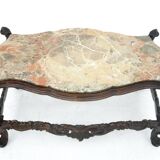 Table avec plateau en marbre, Italie, début du XXe siècle.