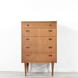 Midcentury Chest of Drawers / Tall Boy in Teak by Nathan. Vintage Modern /