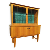 Petite enfilade haute - bahut - bois - vitrée - vintage
