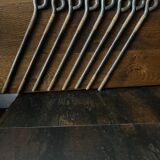 Vintage Brutalist bookcase display cabinet