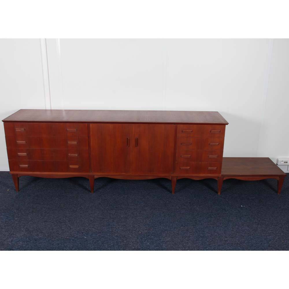 Large vintage wooden sideboard from the 1960s