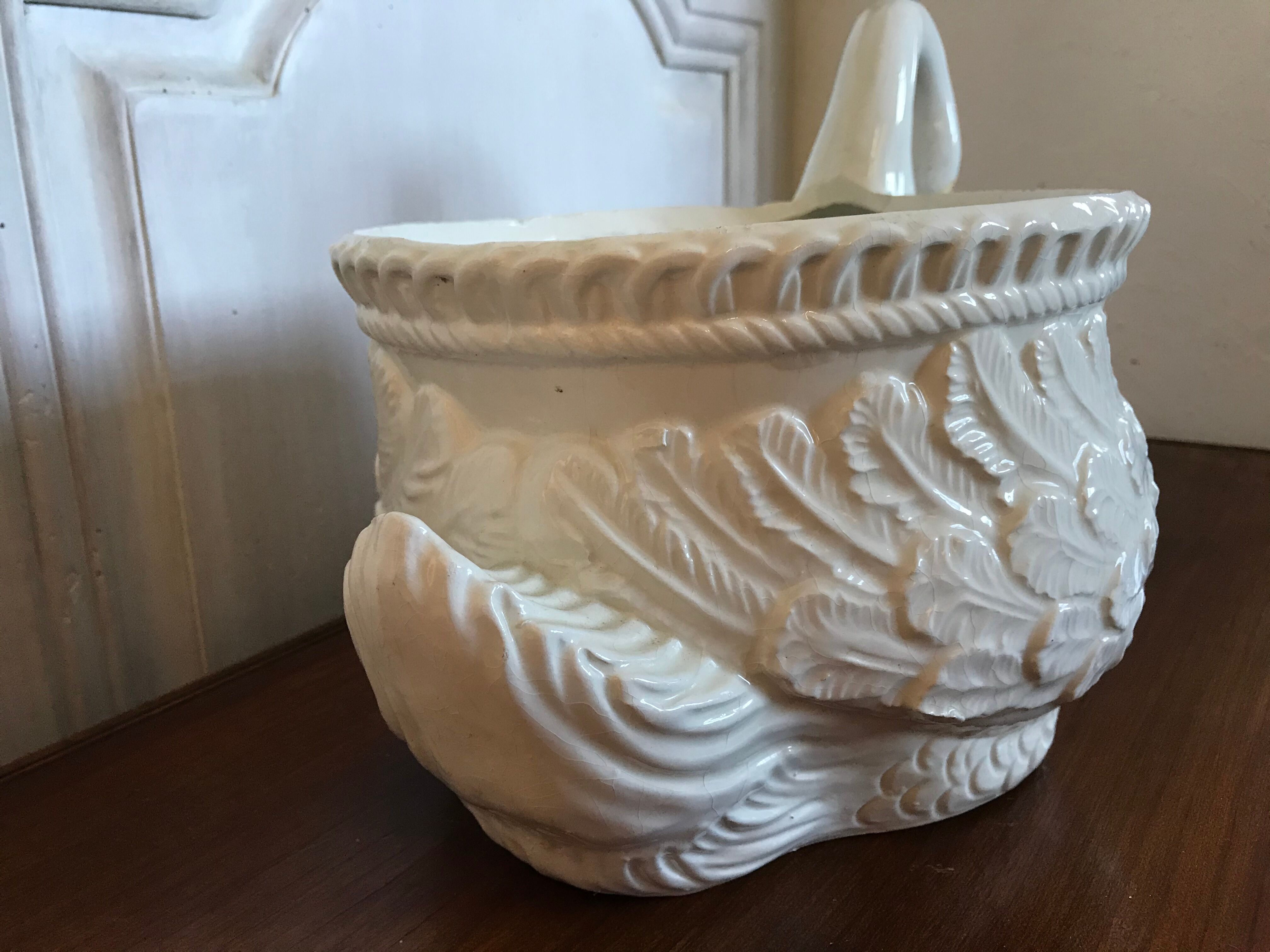 60s swan pot cover