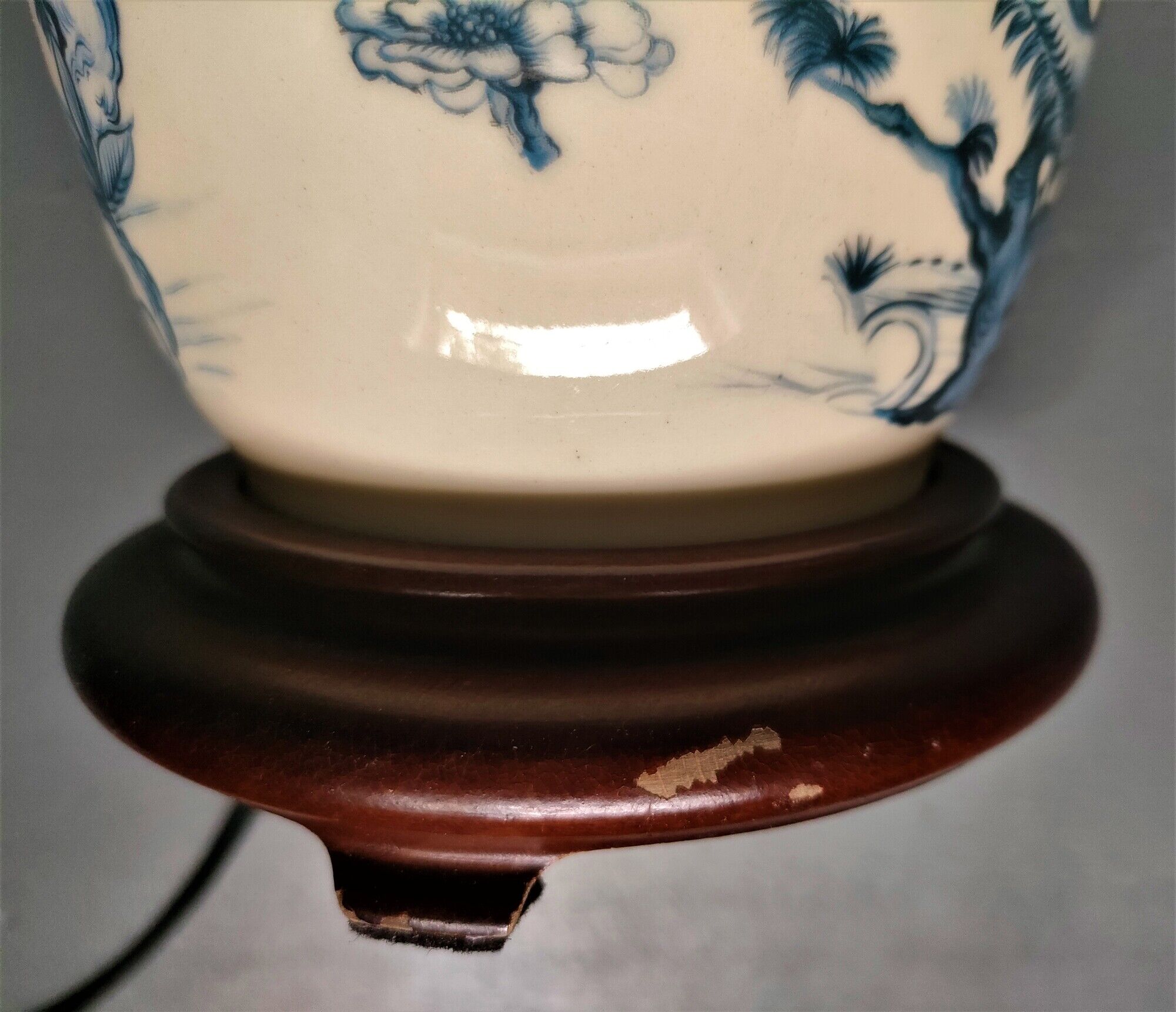 Tetras Lamp Foot - China - XXth - A lustro (ceramic)