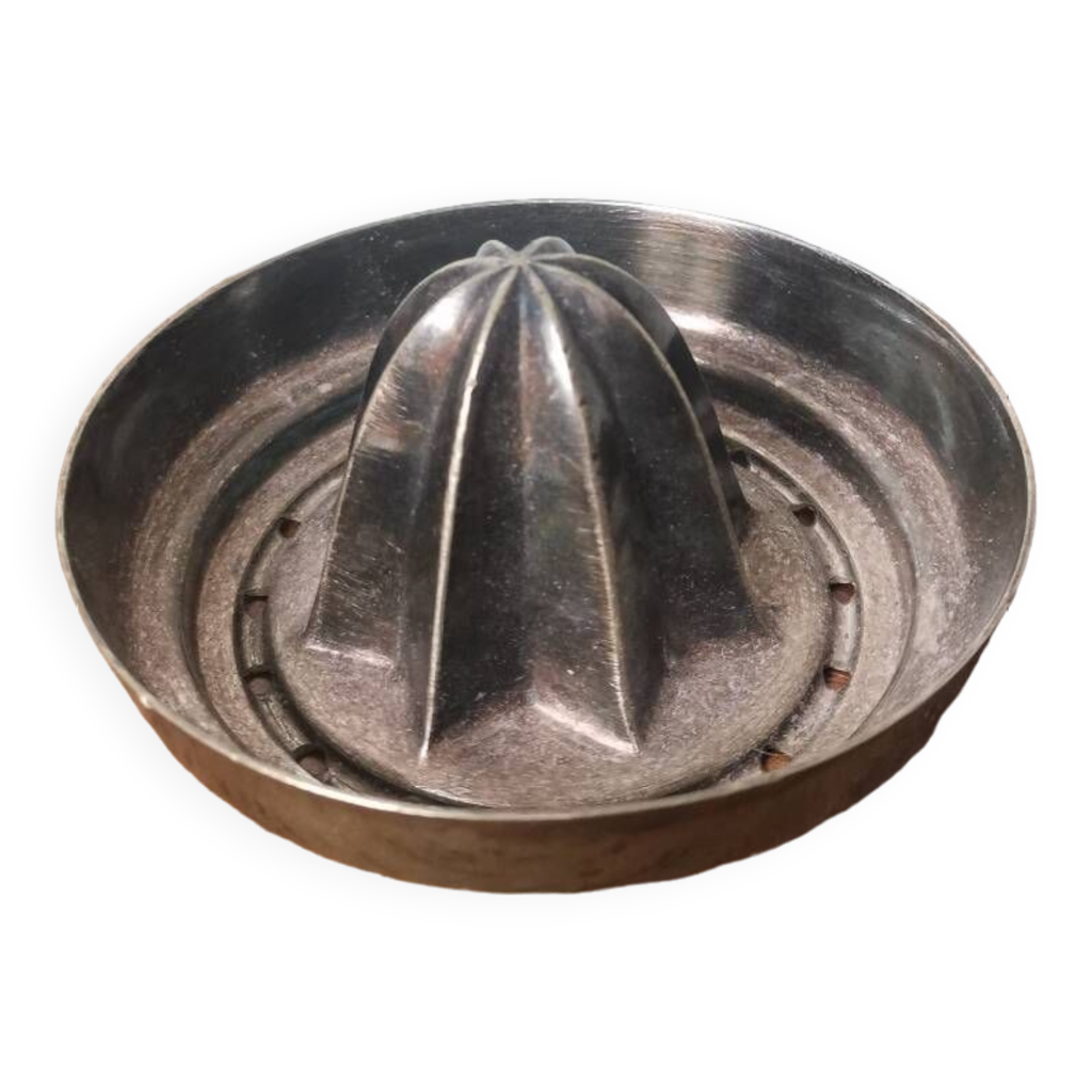 Vintage silver metal citrus press Selency