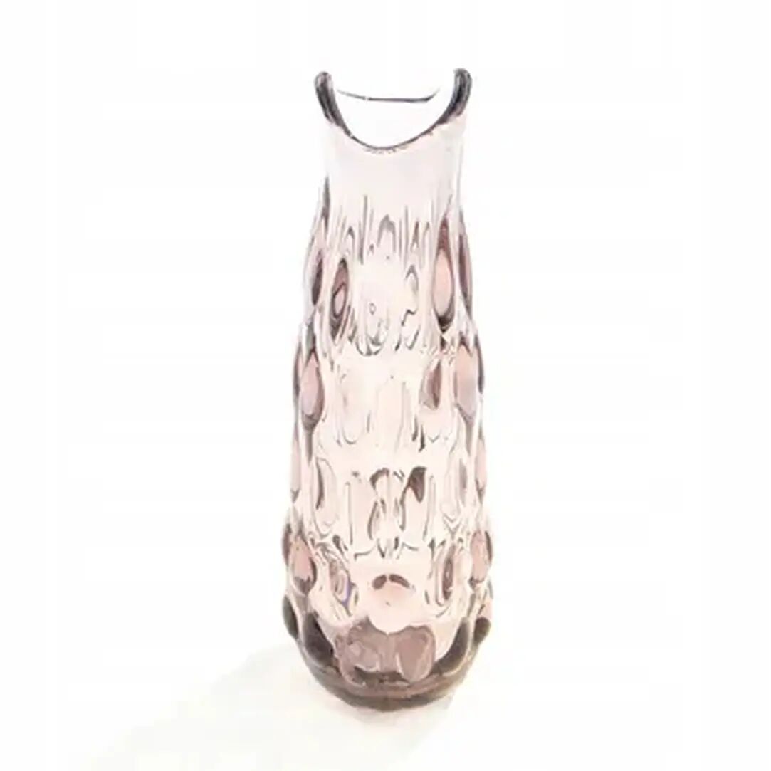 Vase en forme de haricot, en verre rouge, Ząbkowice, Pologne, années 1970