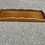 Vintage rectangular solid wood breakfast tray
