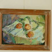 "Still Life with Fruits on a Table" by Bertil Wallman