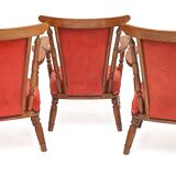 3 old armchairs