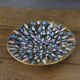 Colorful enameled metal centerpiece 1970
