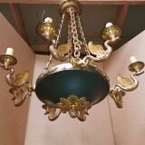 Empire chandelier in bronze