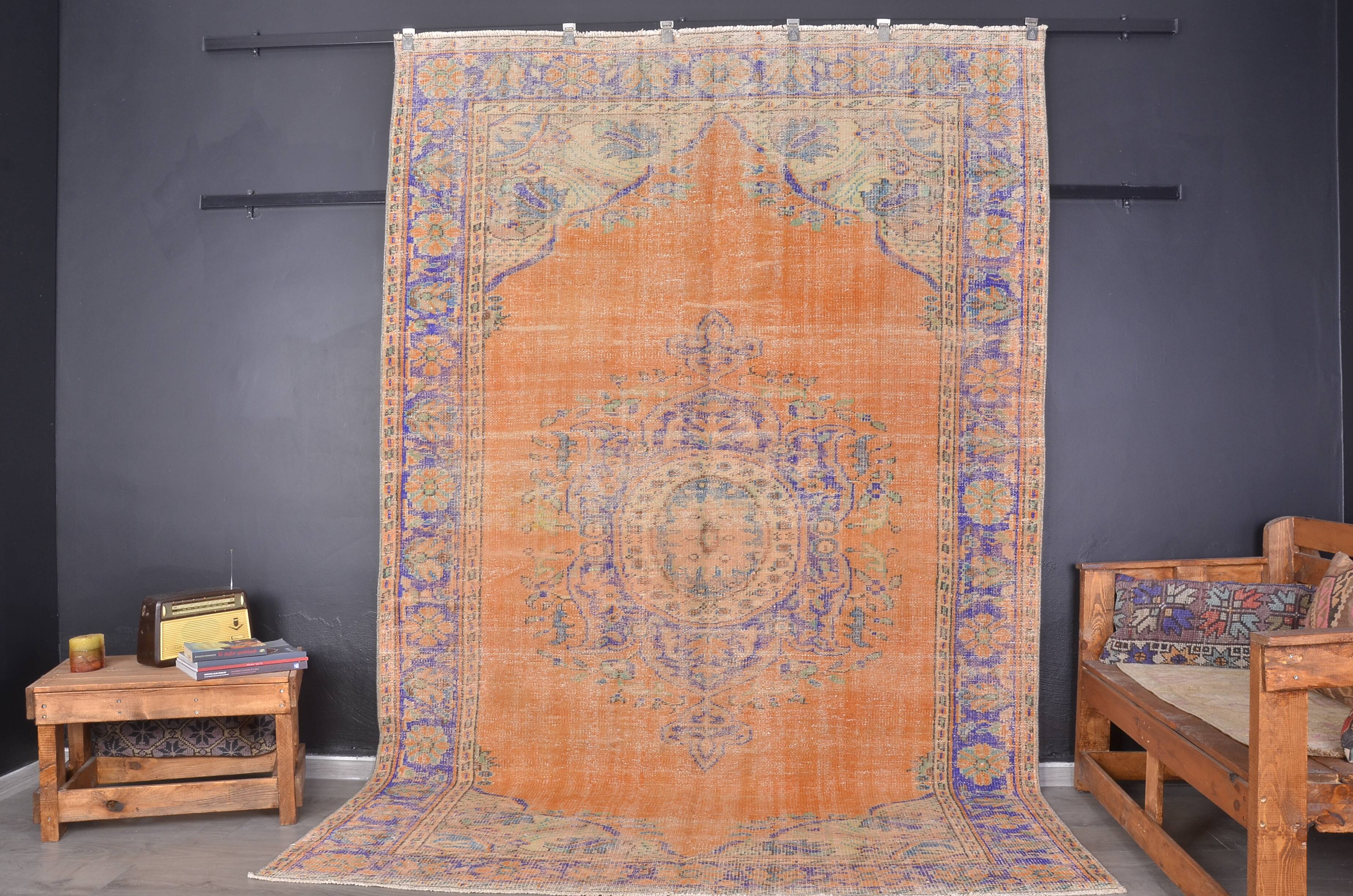 Turkish Oushak Handknotted Rug sku2312