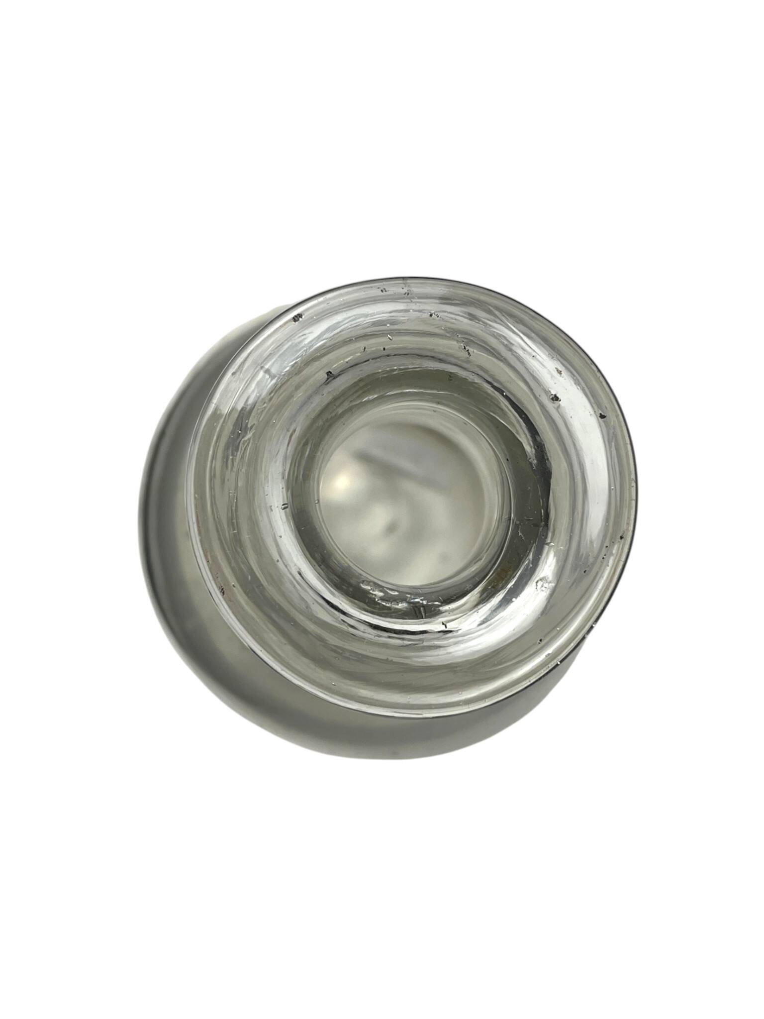 Tableware, large bottle carafe with stopper from the 19th century.